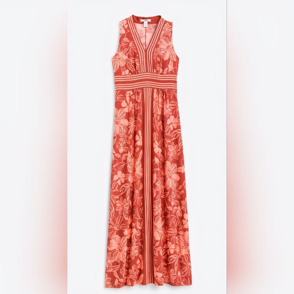 NWT Wisp Burnt Orange Sleeveless Maxi Dress - Picture 5 of 6